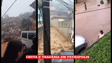 A Defesa Civil do município, às 18h05 desta sexta (22), emitiu alerta via SMS sobre a permanência da previsão de chuva moderada a muito forte em Petrópolis | Imagem Redes Sociais