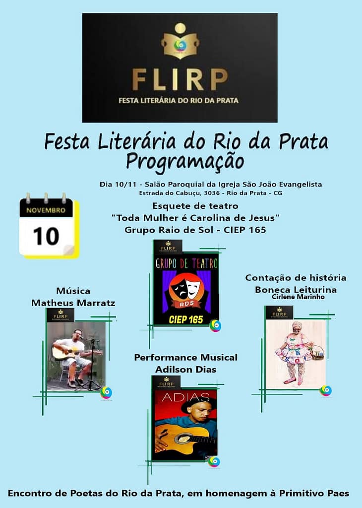 Festa Literária no bairro Rio da Prata