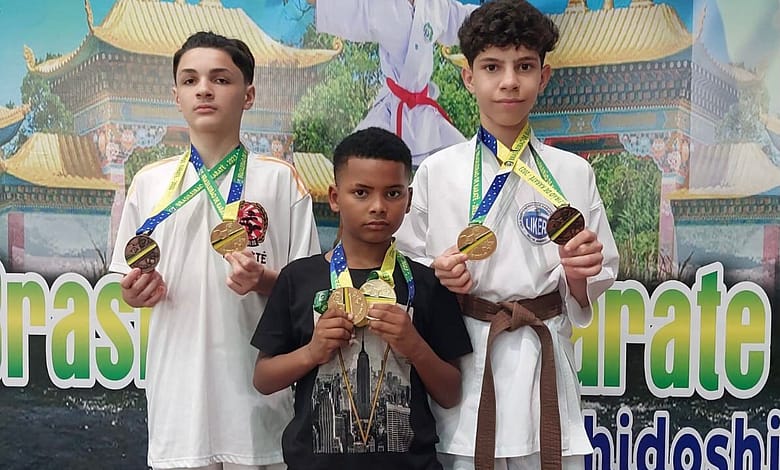 Alunos da Vila Olímpica de Bangu conquistam seis medalhas no Brasileirão de Karate Esportivo | Imagem divulgação Prefeitura do Rio