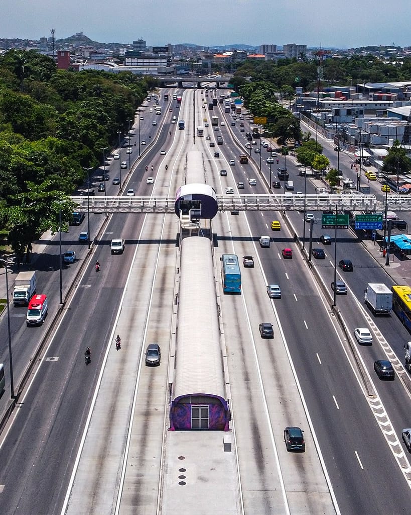 primeira fase de implantação do BRT Transbrasil começa neste sábado - Imagem reprodução X Prefeitura do Rio de Janeiro